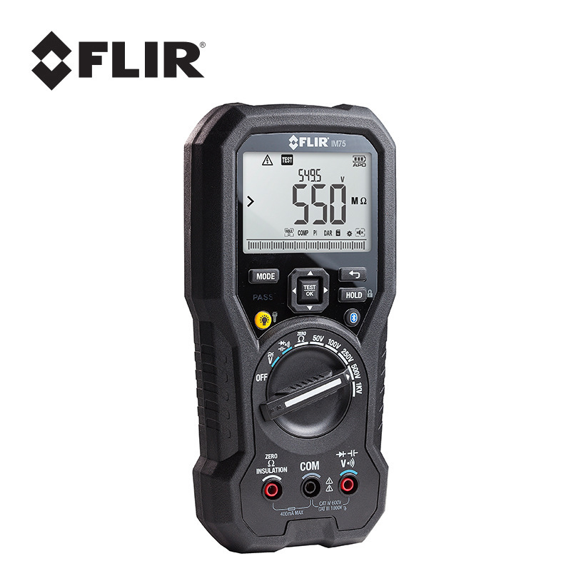 菲力尔IM75 手持式绝缘仪多功能数字万用表 1000V电工电阻表