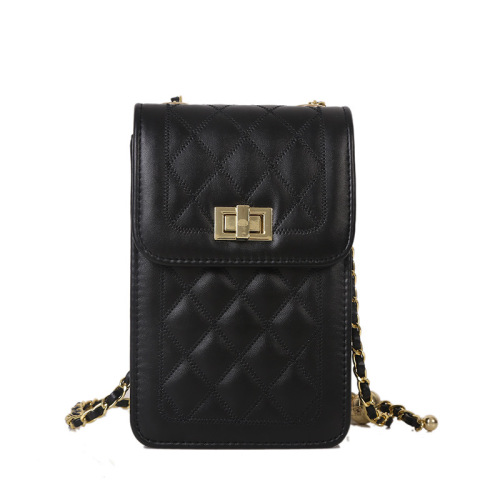 Simple and Western Style Student Internet Celebrity Fashion Chain Small Mobile Phone Bag Women  New Trendy Crossbody Shoulder Korean Version
