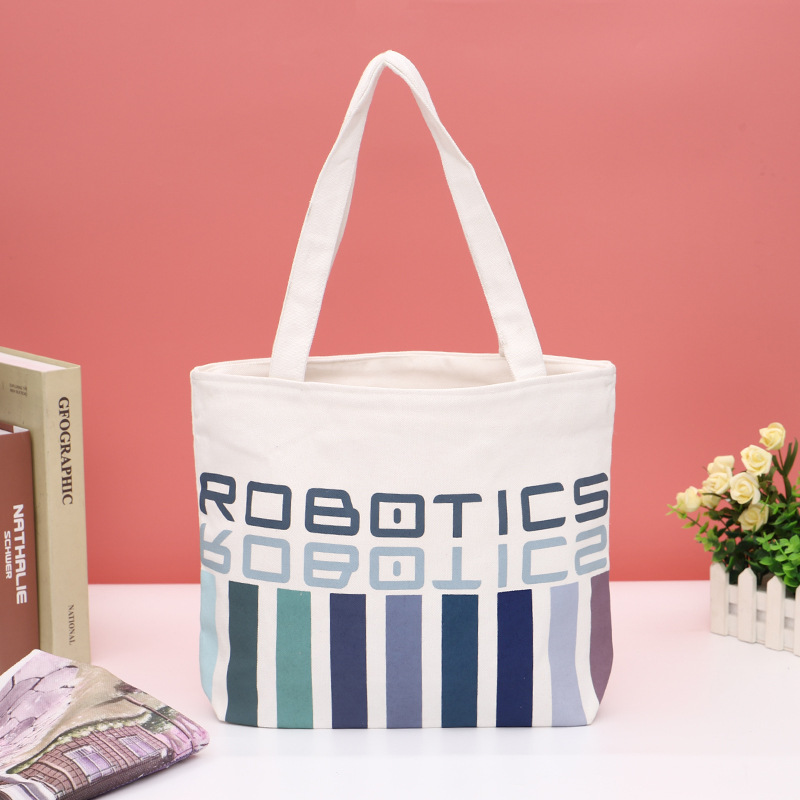彩色印花帆布袋定做广告单肩购物棉布袋空白手提帆布袋可定制logo