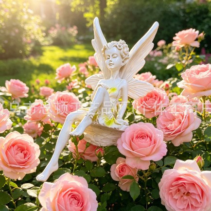 Cross-Border Flower Fairy Ornaments, Home Garden Elf Ornaments, Design and Decoration, Winged Angel Flower Fairy, Garden Art