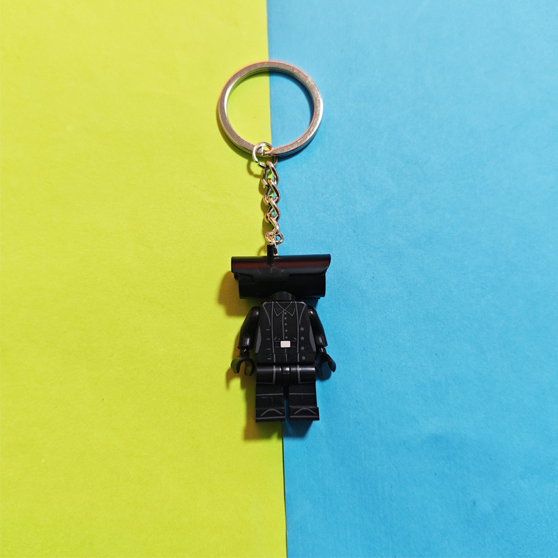 Toy Story Batman Llavero de bloques de construcción Buzz Lightyear Marvel Spider-Man Batman Pato Donald Mickey