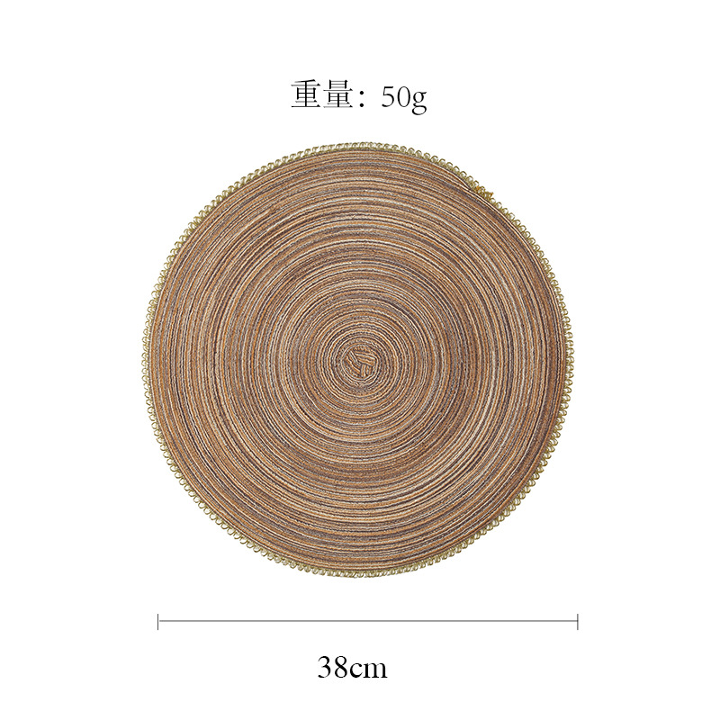 다크 브라운 골드 PET 레이스