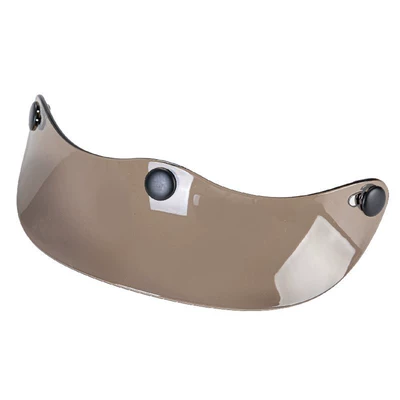retro helmet brim — Motorcycle Safety Supplies - dark-brown