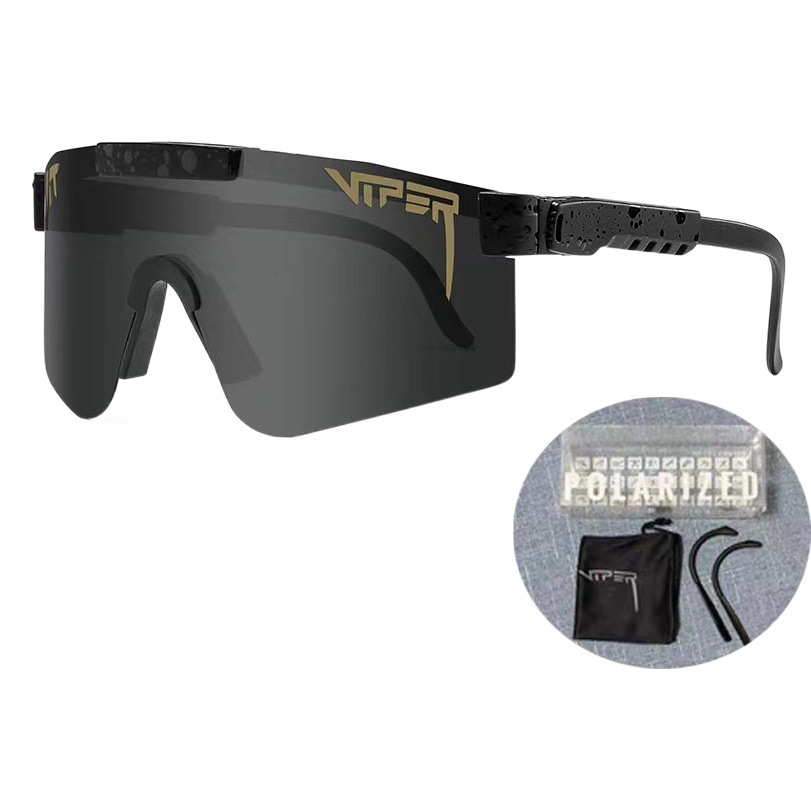 Gafas de Ciclismo Deportivo Polarizadas de PC, Medio Marco para Deportes al Aire Libre