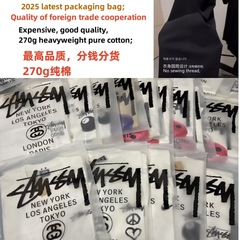 Stussy 外国貿易品質 2025 新しい Stussy 半袖 T シャツ 270 グラムヘビーウェイト高品質男性と女性