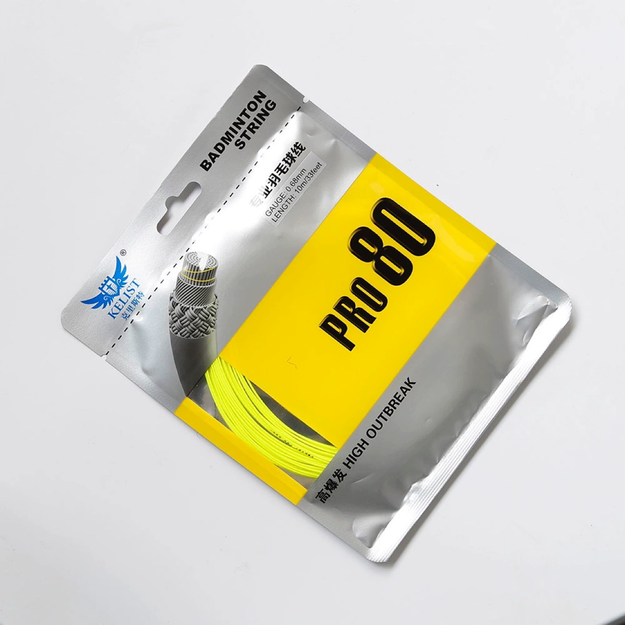 Directly supplied badminton string from the source factory. 80-thread badminton racket string with quality comparable to green factory.