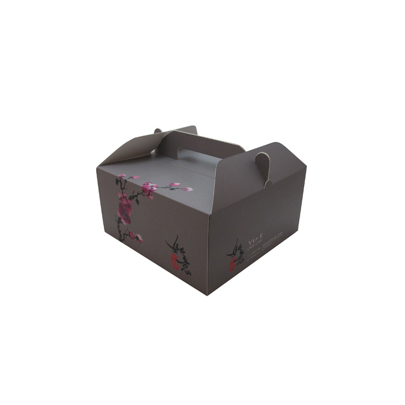 厂家制作 2杯开窗一体手提式蛋糕盒  杯子蛋糕纸盒