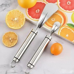 跨境热销不锈钢柚子橙子剥皮器开橙子刀柚子去皮神器水果剥皮工具