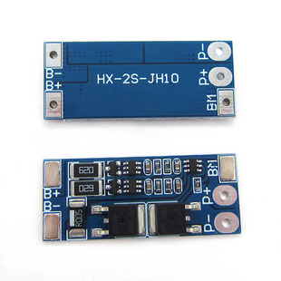 2 strings of 7.4V lithium battery protection boards 8.4V overcharge and overdischarge protection 8A working current 10A current limiting band equalization
