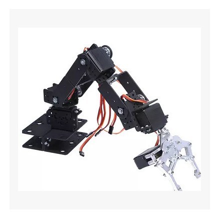 6自由度三维旋转机械手臂 机械手机器人智能车配件创新电动