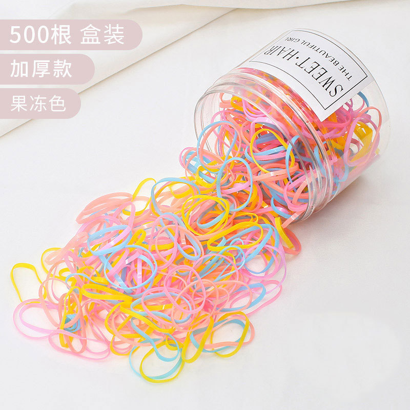 Corea del Sur red elástica mujer corda de cabeza coreana inssen sistema simple anillo de cabello atado pelo pequeño cubierta de cuero tocado