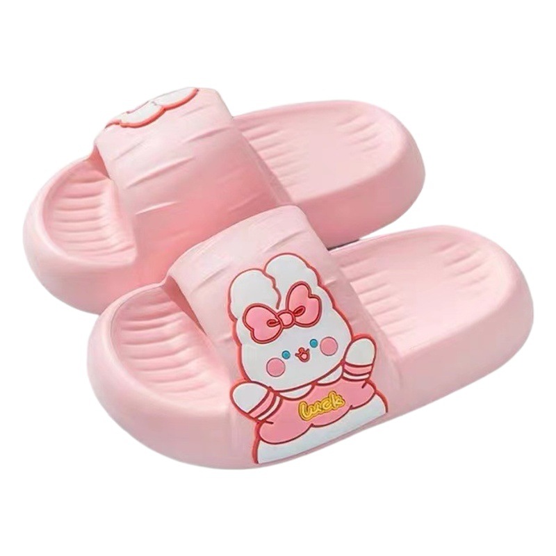 Zapatillas infantiles para verano, antideslizantes, de nuevo estilo, para niñas, zapatillas suaves para el hogar, con dibujos animados, para niños pequeños.