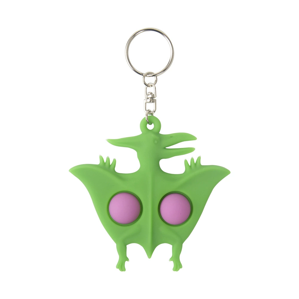 Creative keychain, silicone toy, accessory for keys, backpack, anti-stress, pterosaur