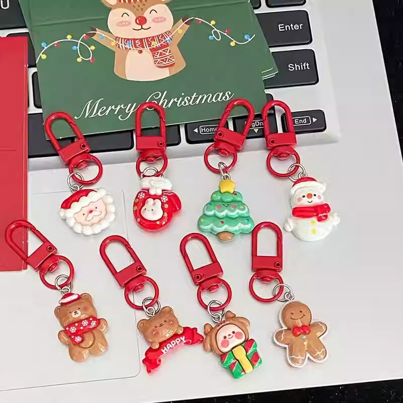 Cartoon Cute Christmas Keychain Pendant Christmas Gift Santa Claus Schoolbag Hanging Christmas Ornaments Wholesale Cartoon Cute Christmas Keychain Pendant Christmas Gift Santa Claus Schoolbag Hanging Christmas Ornaments Wholesale