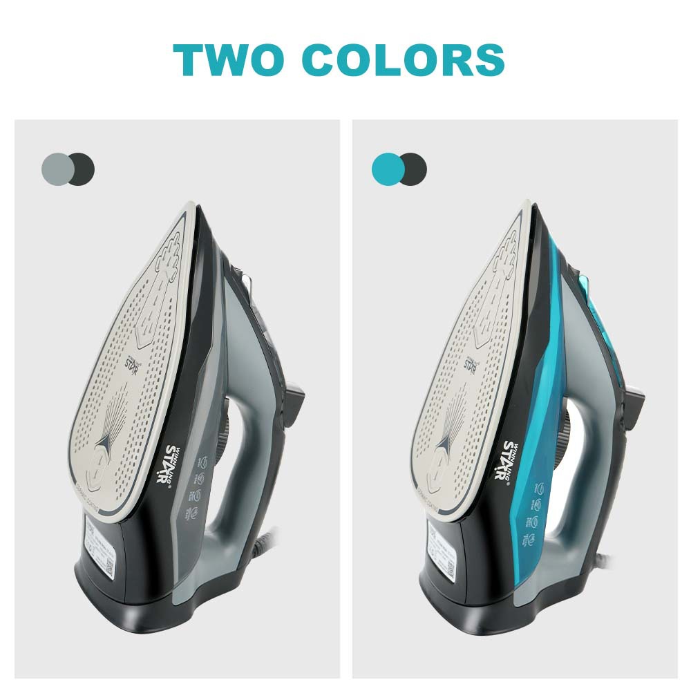 WINNINGSTAR Casa de comercio exterior 2200W chorro de agua seco explosión vapor multifuncional placa inferior de cerámica plancha eléctrica