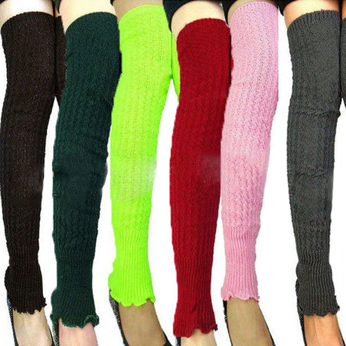 European and American yoga warm leg-protecting woolen socks over the knee autumn and winter knee-protecting stockings pile socks ballet foot warmers