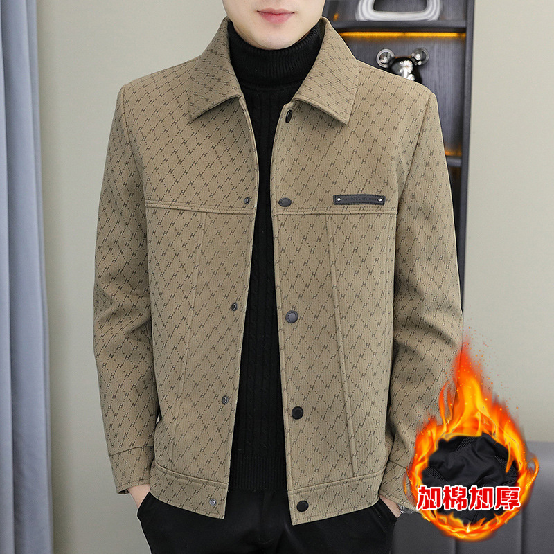 Men's New Graphene Self-Heating Thickened Cotton Jacket Casual Fashion Trendy Men's Coat