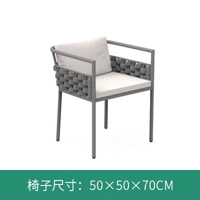 Balcón al aire libre patio jardín comedor silla Silla de ratán al aire libre B & B al aire libre mesa y silla cafetería bar al aire libre