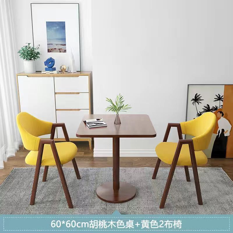 北欧洽谈桌椅组合套装接待现代阳台休闲桌椅小圆桌咖啡奶茶店餐桌|undefined