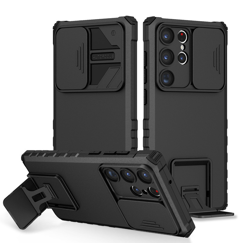 Suitable for Samsung S26Ultra Push-Window Protective Phone Case S23Fe Stereo Stand A56 A05S Protective Case A35 Suitable for Samsung S26Ultra Push-Window Protective Phone Case S23Fe Stereo Stand A56 A05S Protective Case A35