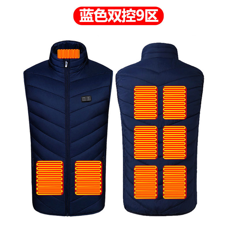 블루 듀얼 제어 9존 난방