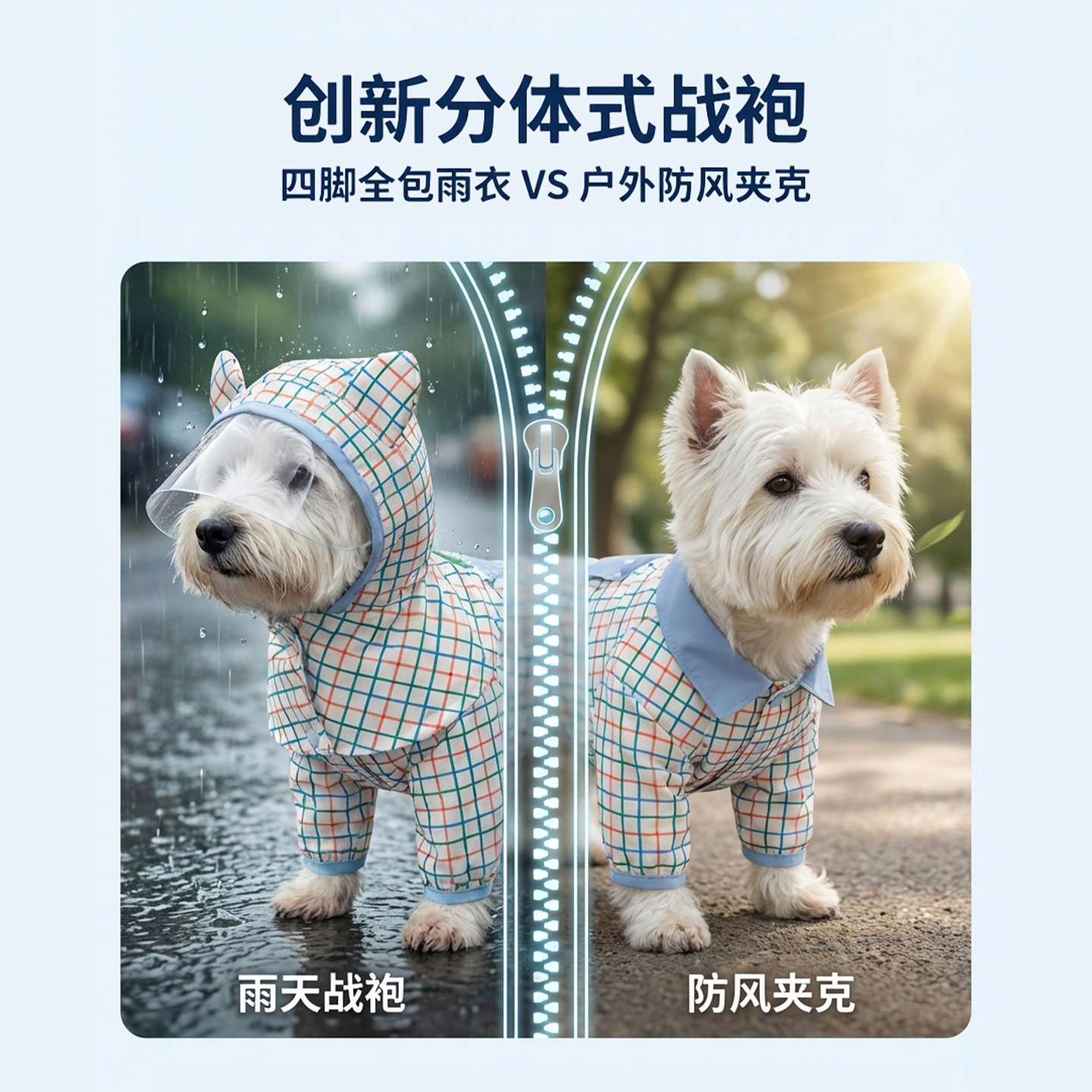 Impermeable Dividido para Mascotas para Días de Lluvia image 3