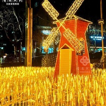 太阳能灯景观庭院花园布置氛围灯户外麦穗灯防水草坪地插灯