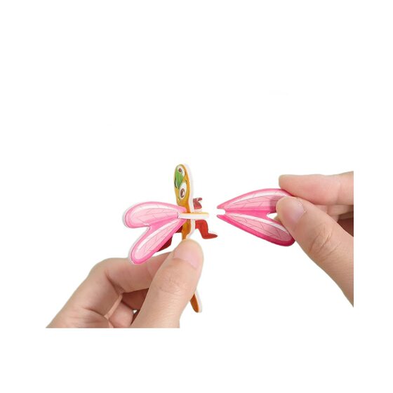 3D fun insect three-dimensional puzzle children's creative DIY toys kindergarten early education hand-assembled puzzle card