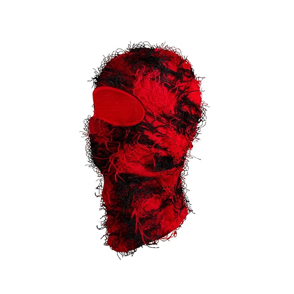 빨간색 바탕에 검정색과 빨간색