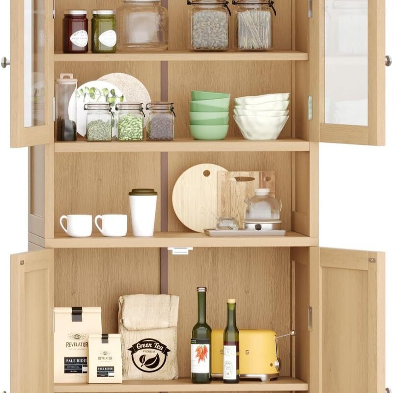 Foreign Trade Wholesale Custom Bathroom Lockers Free Standing Double Door Standing Cabinet Large Display Cabinet, Kitchen Food Cabinet