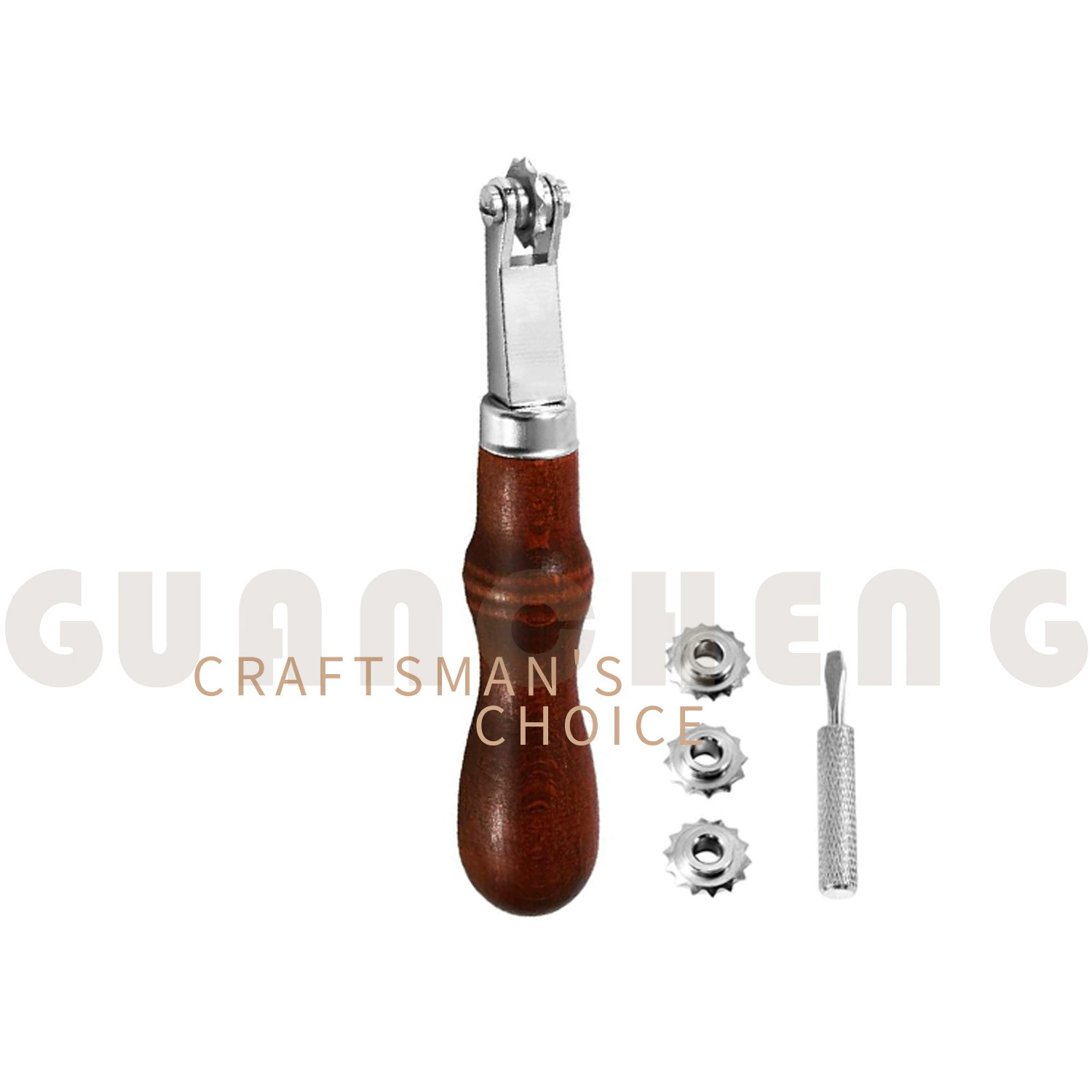 Кожаное пробивное колесо DIY, инструмент для искусства кожи, деревянная ручка, маркировочное колесо, колесо для маркировки, колесо для расстояния между точками, американское колесо для расстояния