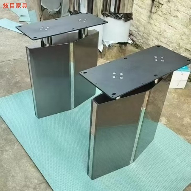 ステンレス鋼のテーブル脚ハイエンド高級石テーブル脚ブラケット家庭用大理石金属ダイニングテーブル脚ロックプレート大型ロングテーブルベース|undefined