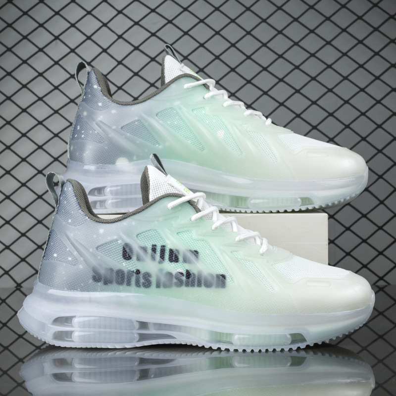 Coconut zapatos de los hombres de malla transpirable zapatilla de deporte ocasional de los hombres aumento de la altura del todo partido cojín de aire inferior suave papá zapatos de moda al por mayor