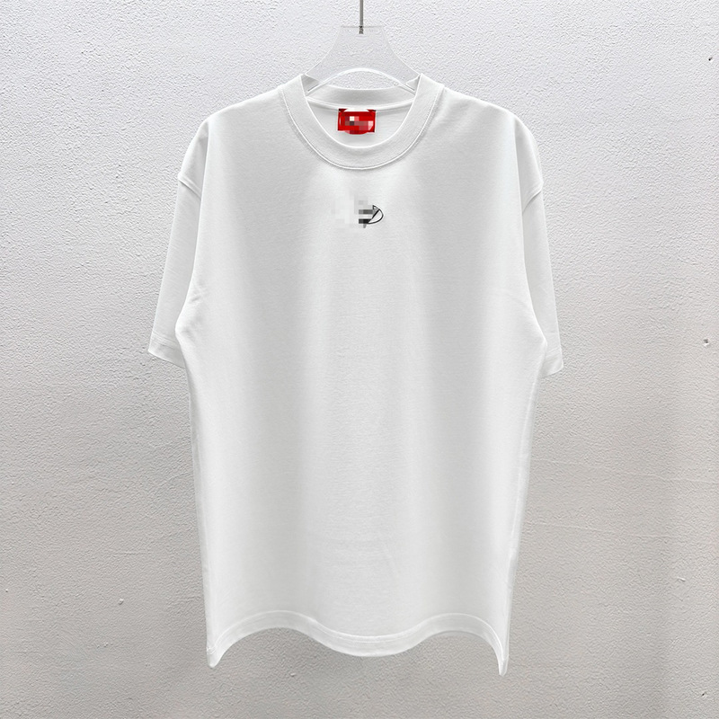 Cross-border American-style trendy DIESs&SFL Diesel short-sleeve T-shirt, unisex, loose fit, silver label, trendy brand Cross-border American-style trendy DIESs&SFL Diesel short-sleeve T-shirt, unisex, loose fit, silver label, trendy brand