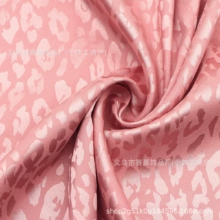 小豹纹暗纹缎面色丁提花面料布料手工DIY衣服饰配件包包桌布P