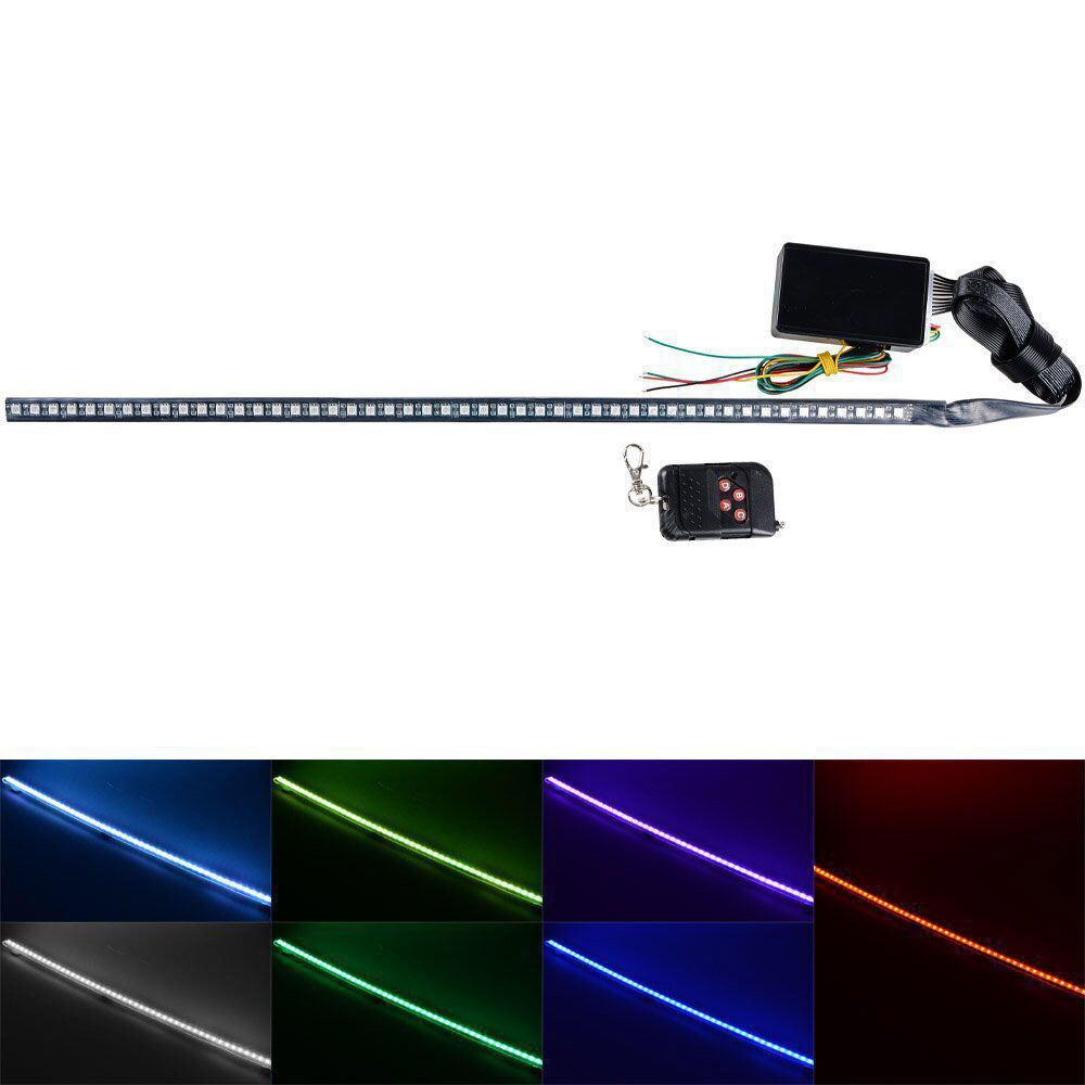 Colorido LED trueno Caballero luz 12V coche medio neto luz 5050/48SMD luz de exploración RGB Luz de respiración image 2
