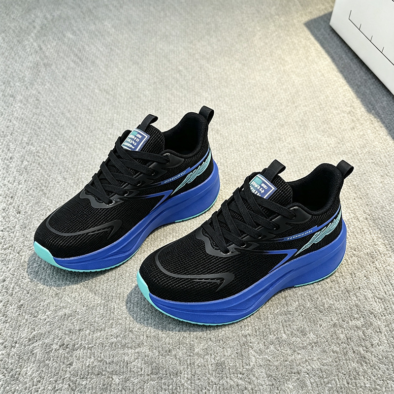 Nuevos zapatos de cuero impermeables y transpirables para hombres zapatos deportivos casuales de moda para hombres con suela suave y ligera zapatos de carrera