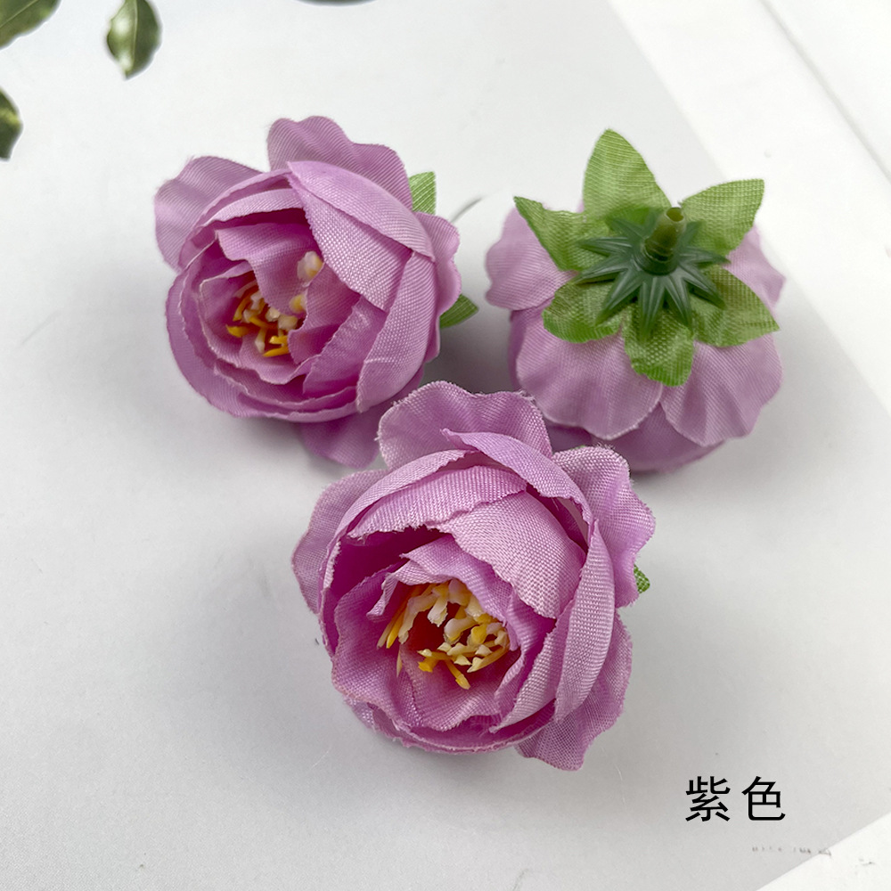 Hot sale retro brote de té de rosas DIY pecho material de tocado de flores de la pared de la sala de bodas arreglos de flores de fotografía adornos pequeños