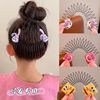 Douyin explosion invisible bangs pour out the strawberry bear's back of the head of the broken hair dance female organizes artifact children's hair accessories