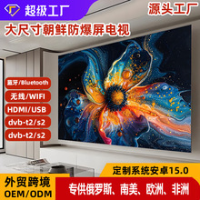 欧洲出口批发75寸85寸100寸4K智能高清网络防爆液晶大尺寸电视机