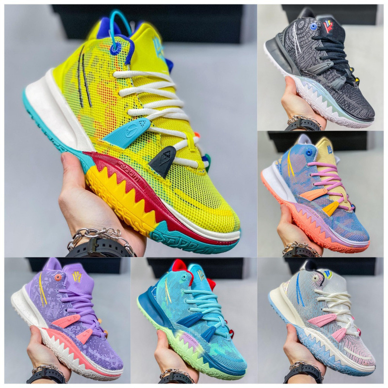 Putian Shoes Pure Original Kyrie 7 Irving 7Th Generation Mid-Top Casual Sports Shoes Men's Practical Basketball Shoes