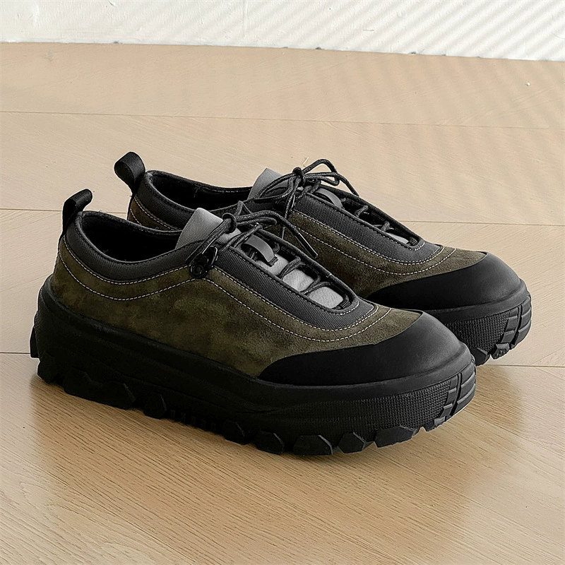 Тенденция машина обувь на открытом воздухе кемпинг нишевые дизайн мужская обувь толстая подошва увеличена износостойкая дикая спортивная повседневная обувь