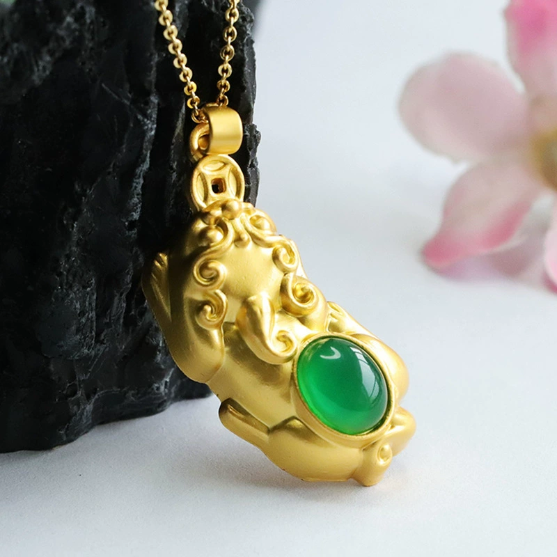 鑫钰 Agate pendant, retro crystal necklace, accessory, wholesale
