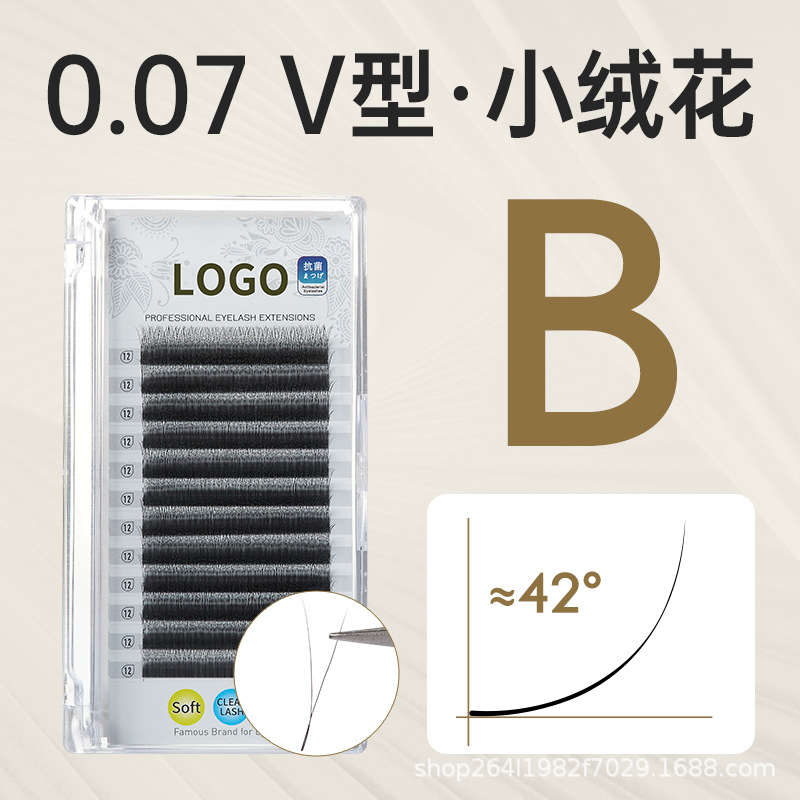 Fabricantes de flores de veludo pequeño trolevo de cuatro hojas injerto transfronterizo pestañas falsas 3D4D5D super suave tienda de pestañas especiales