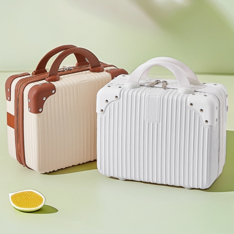Customized Logo Small Cosmetic Case, Mini Suitcase 14inch Suitcase Cosmetics Bag, Portable Travel Password Box Customized Logo Small Cosmetic Case, Mini Suitcase 14inch Suitcase Cosmetics Bag, Portable Travel Password Box