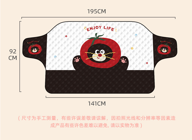 Blue Rain New Product Car Windshield Snow Cover, Winter Snow Shield, Small Car Anti-Frost Cover, Sunshade