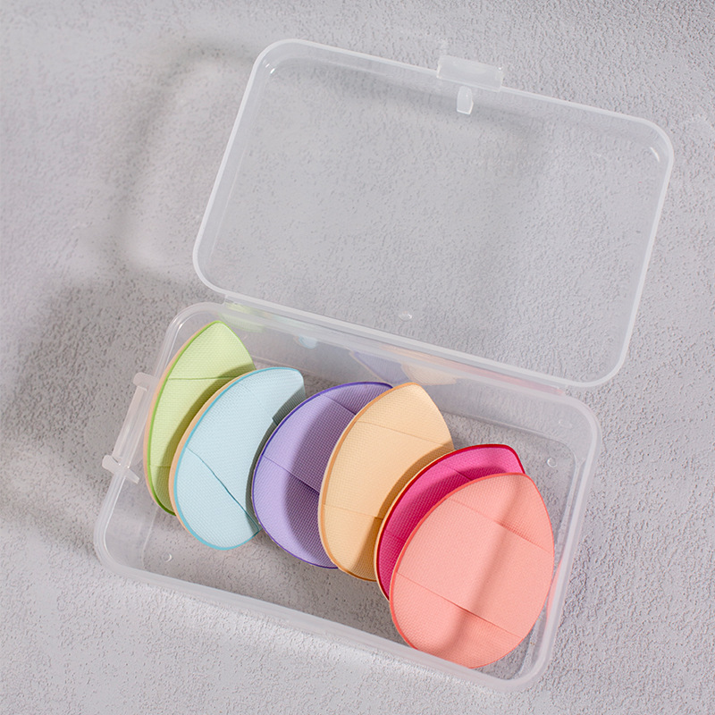 Mini Borla de Maquillaje para Dedos de Espuma Sin Látex, Uso en Seco y Húmedo, Forma de Gota, para Corrector Local image 4