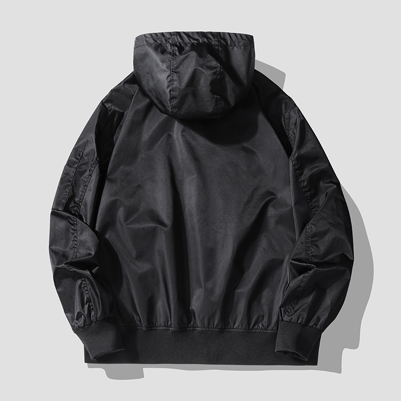 2023 Europa y América tendencia otoño y invierno color sólido traje de béisbol de vuelo para hombres con capuzas chaqueta casual de tamaño grande chaqueta ropa de hombre
