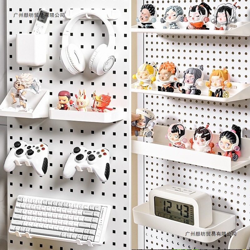 Perforated Board Storage Rack Round Hole Storage Box Hole Spacing Desk Universal Accessories Square Hole 26mm 6mm Hanging Board 25mm