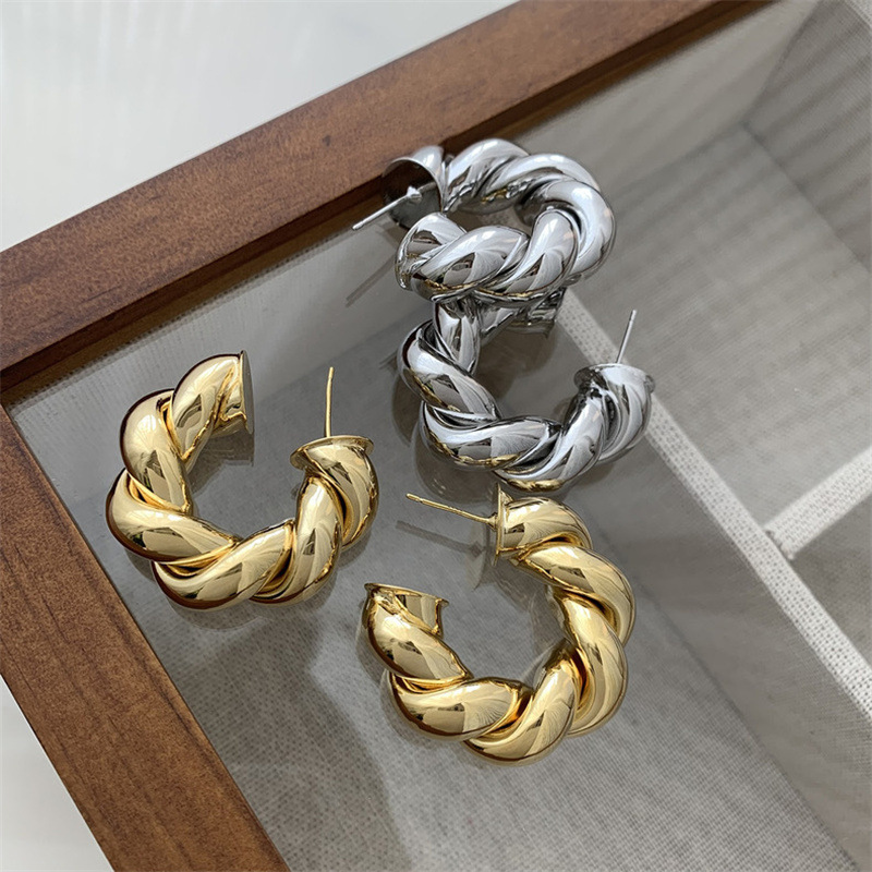 creative fashionable classic earrings with pigtail
